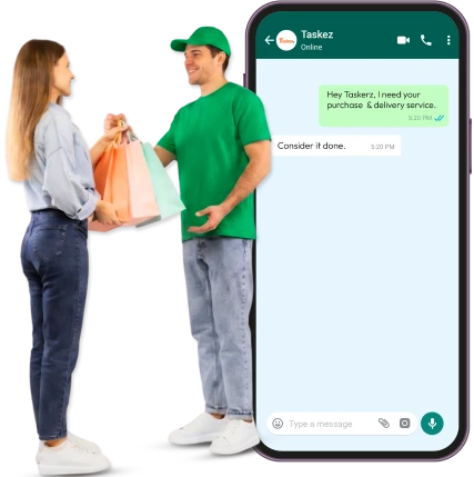 Same-day urgent purchase and delivery service in Dubai by Taskerz