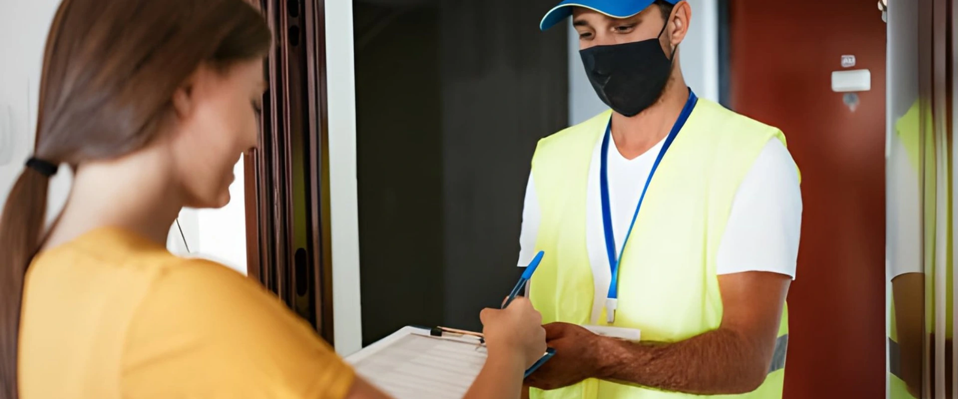 delivery boy deliver items