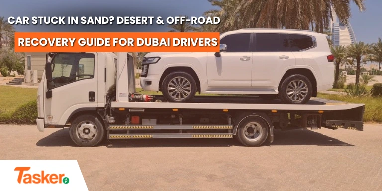 car stuck in sand