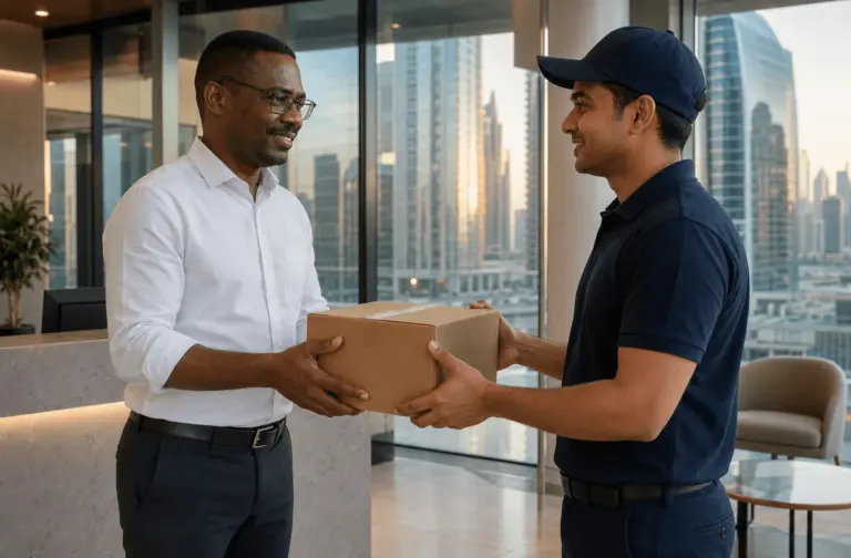 Taskerz Collected a Missed Courier Parcel from a Business Bay Hub