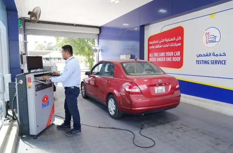 rta car passing in Dubai